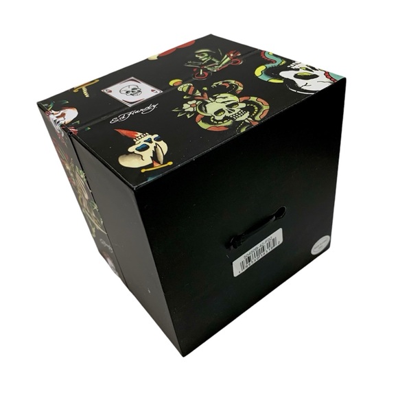 Ed Hardy Skull Men's Mesh Analog Watch Black NWT Multicolor - Picture 7 of 10